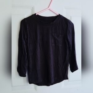 Ploom Baby Black Pocket Long Sleeve Bamboo Shirt 2t